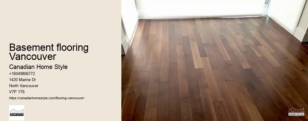 Basement flooring Vancouver