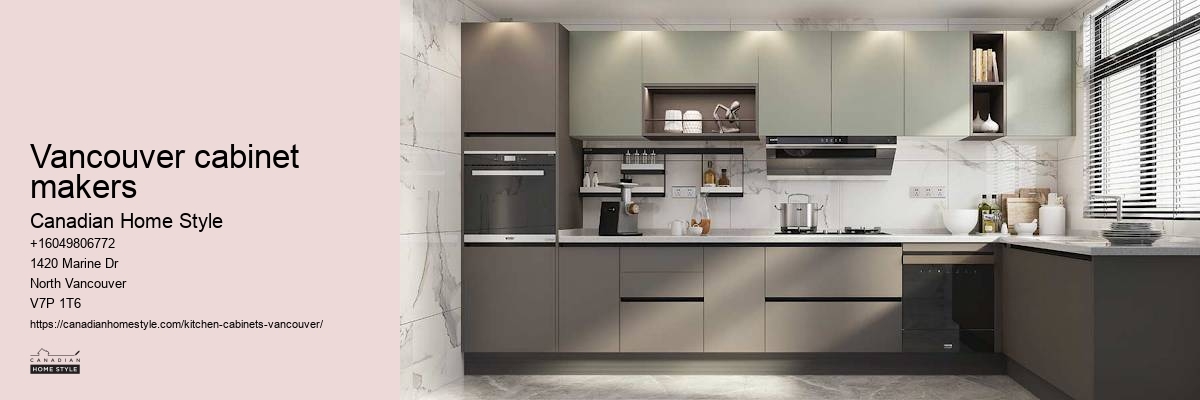 Functional Scandinavian kitchen cabinets Vancouver
