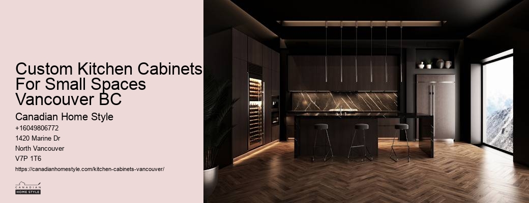 Minimalist kitchen cabinet layouts Vancouver