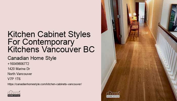 Custom kitchen cabinet crown molding Vancouver BC