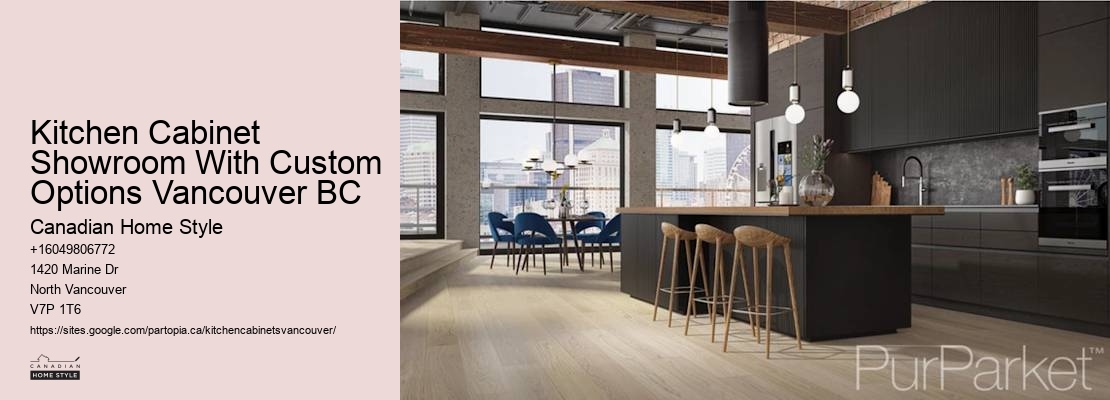 Slab kitchen cabinets Vancouver