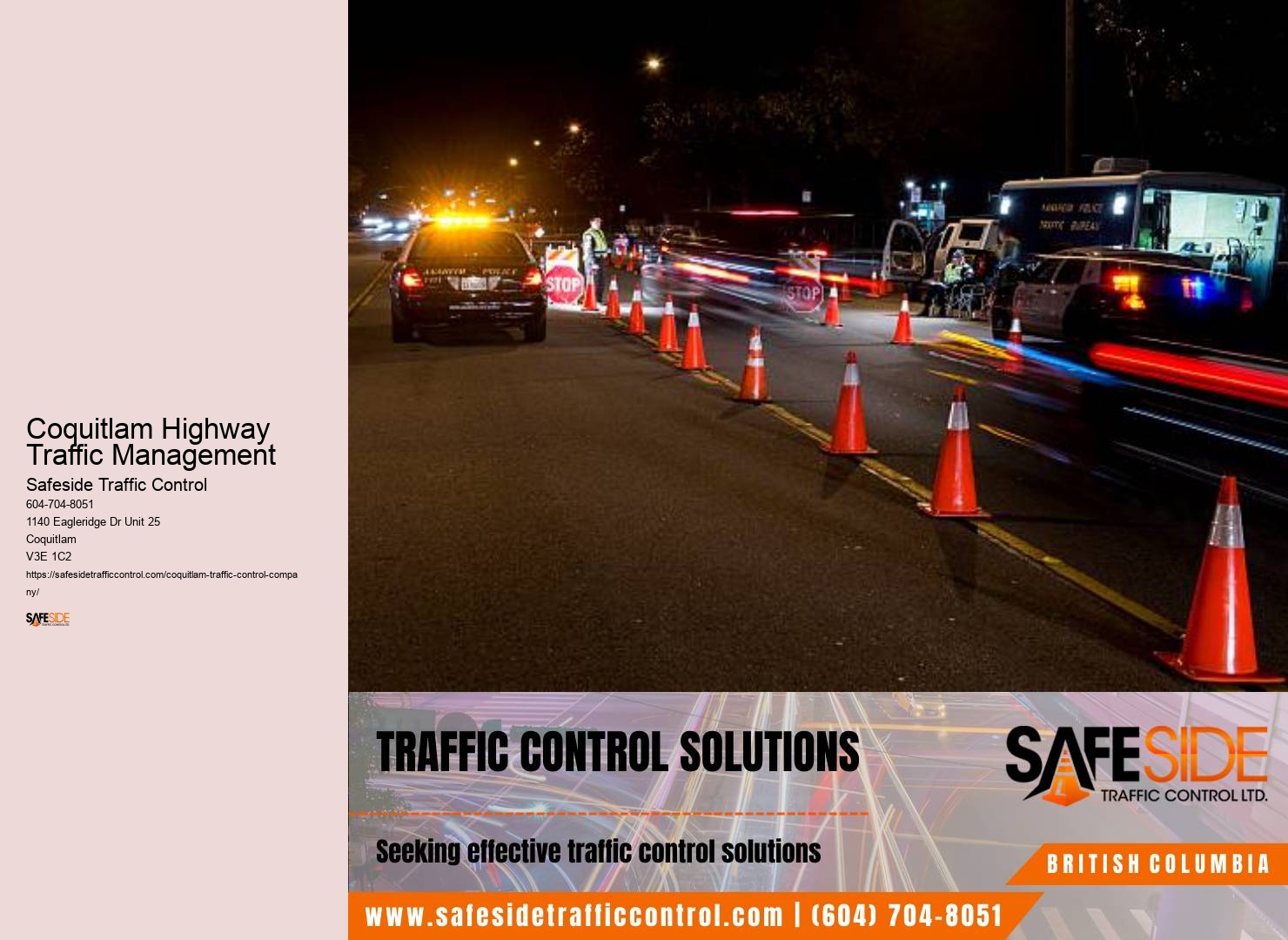 Traffic Management Coquitlam Highway Traffic Management