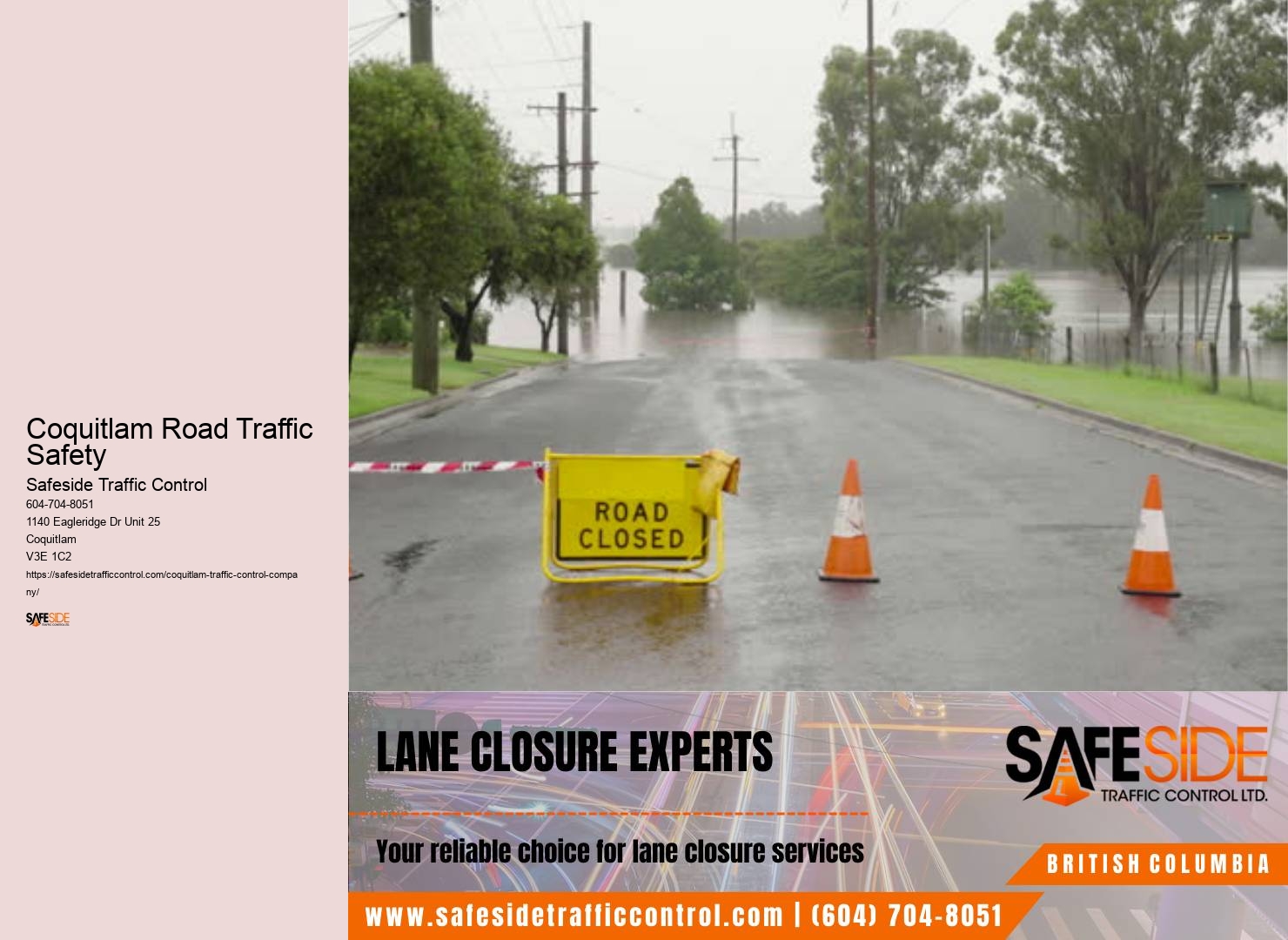 Worksite Traffic Control Solutions Coquitlam Road Traffic Safety