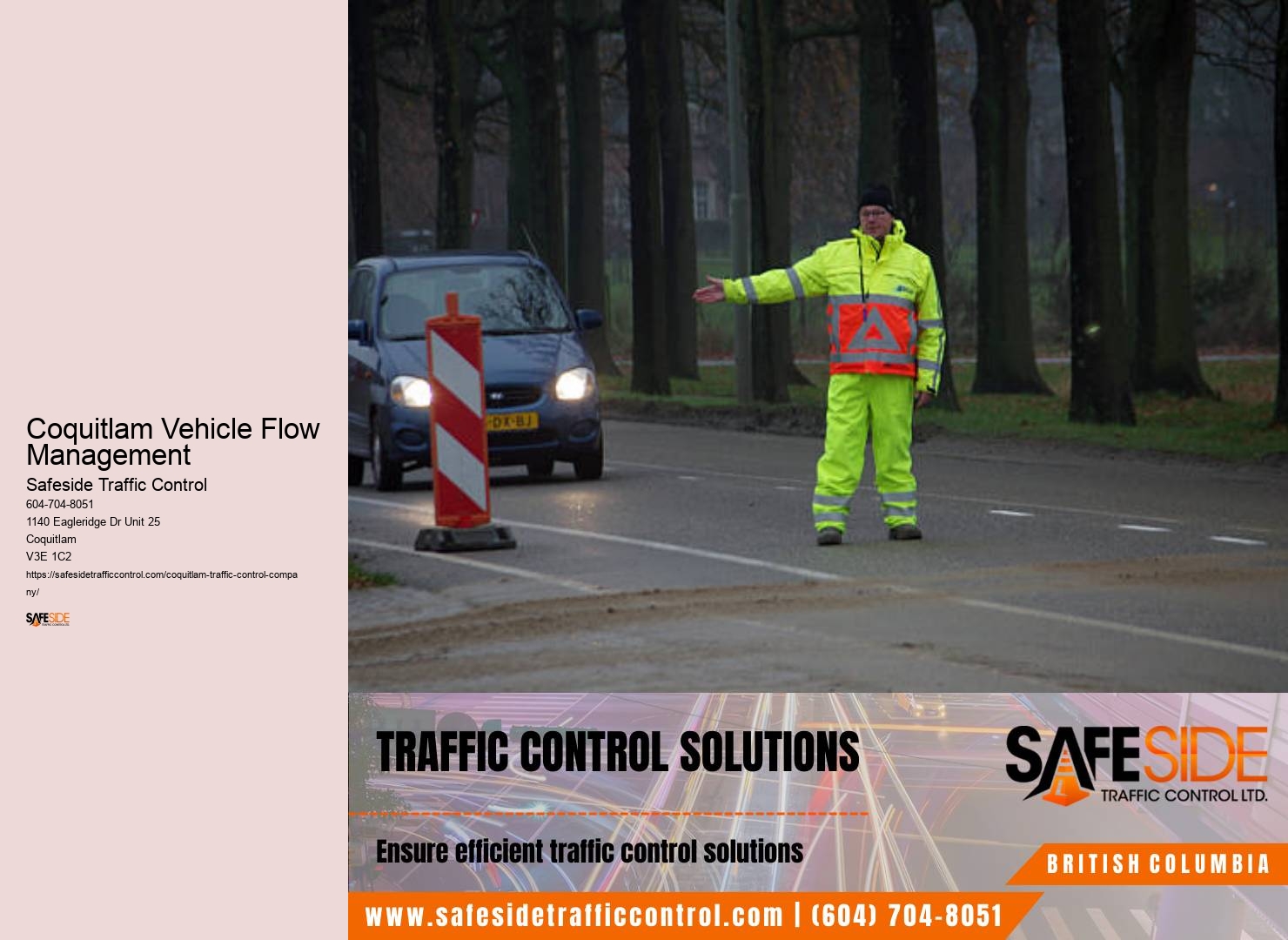 Traffic Control Solutions For Coquitlam Vehicle Flow Management Construction
