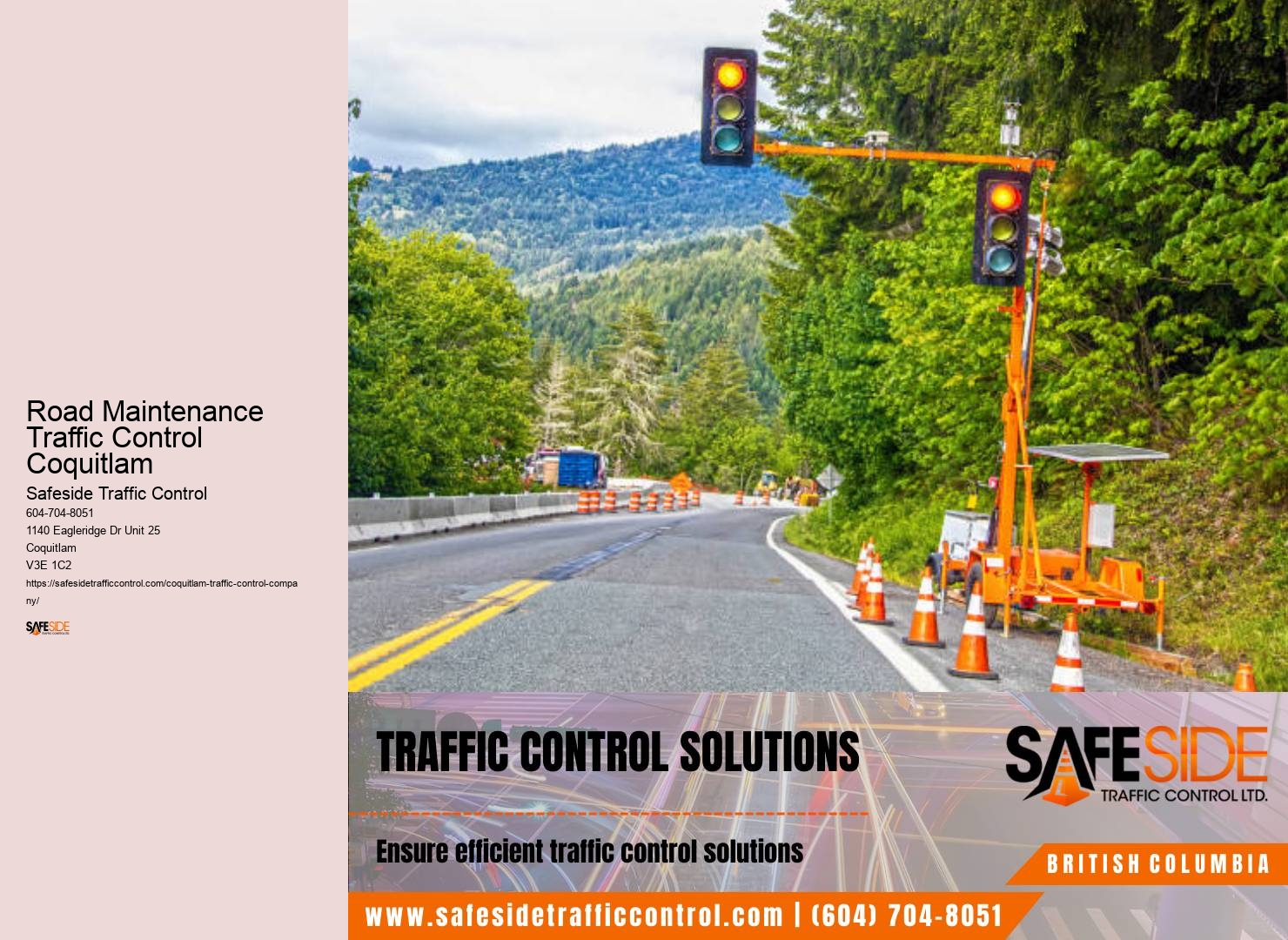 Road Maintenance Traffic Control Coquitlam Traffic Control Workers