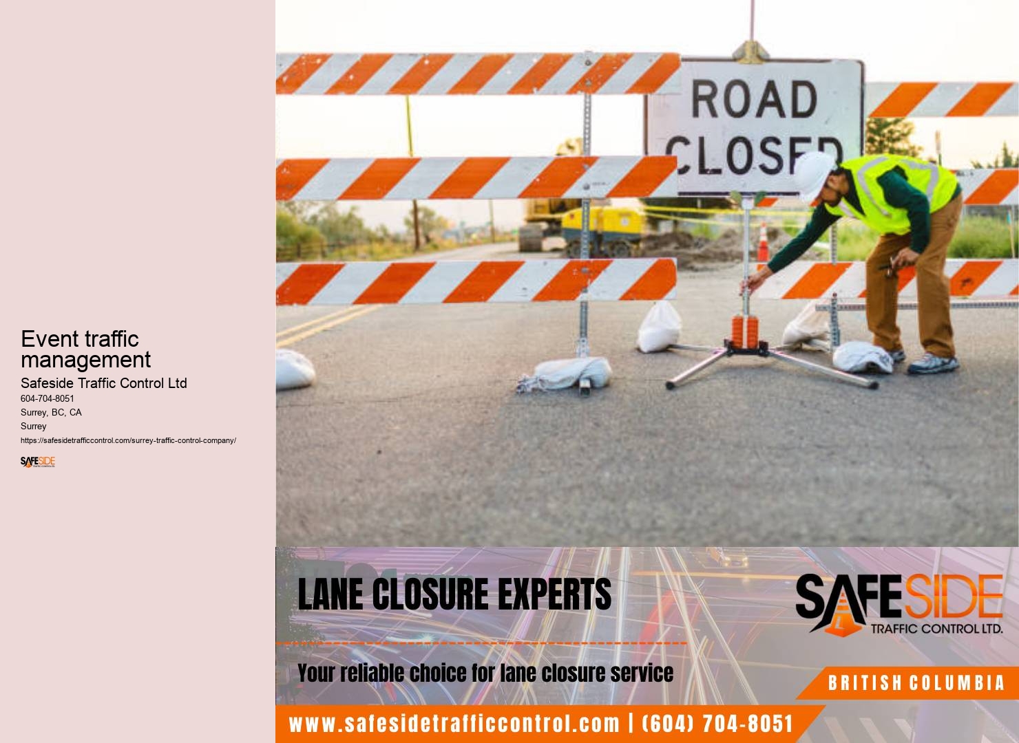 Surrey traffic control signage suppliers