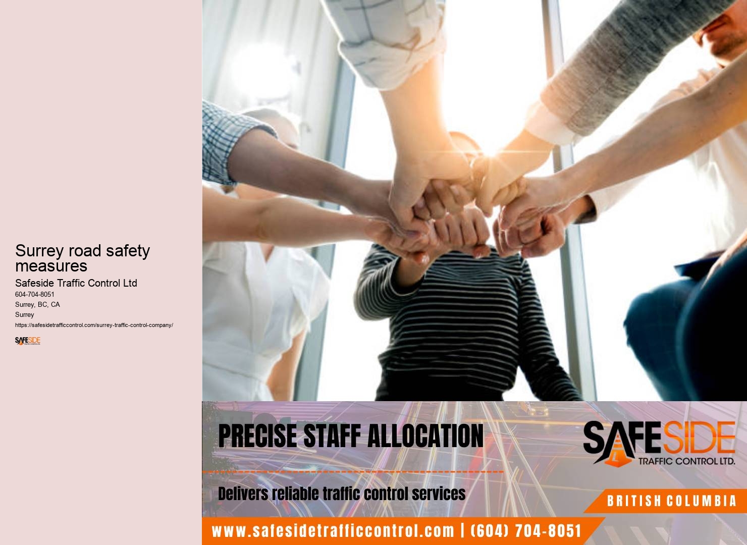 Traffic control equipment suppliers Surrey