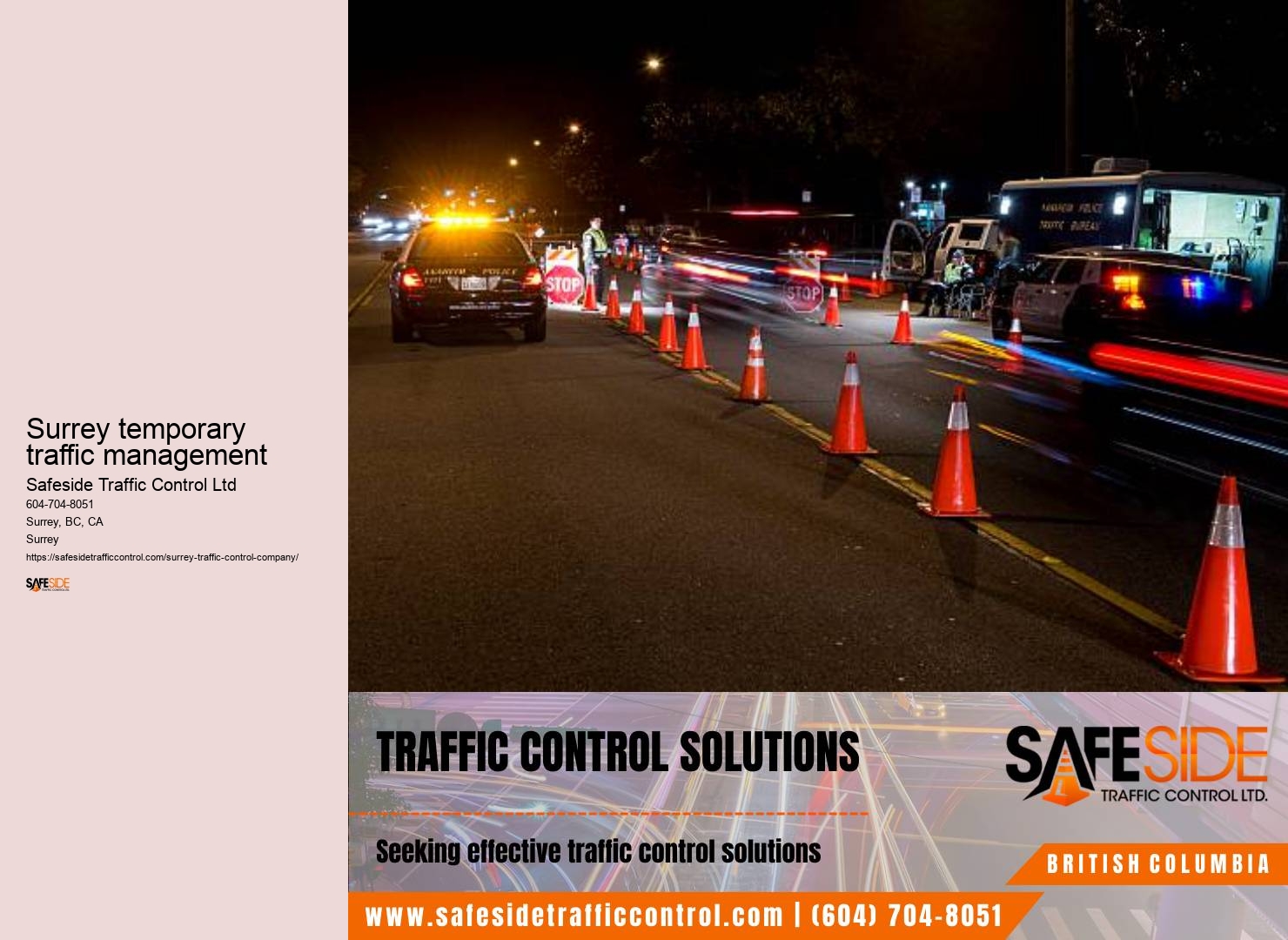 Surrey traffic control implementation services