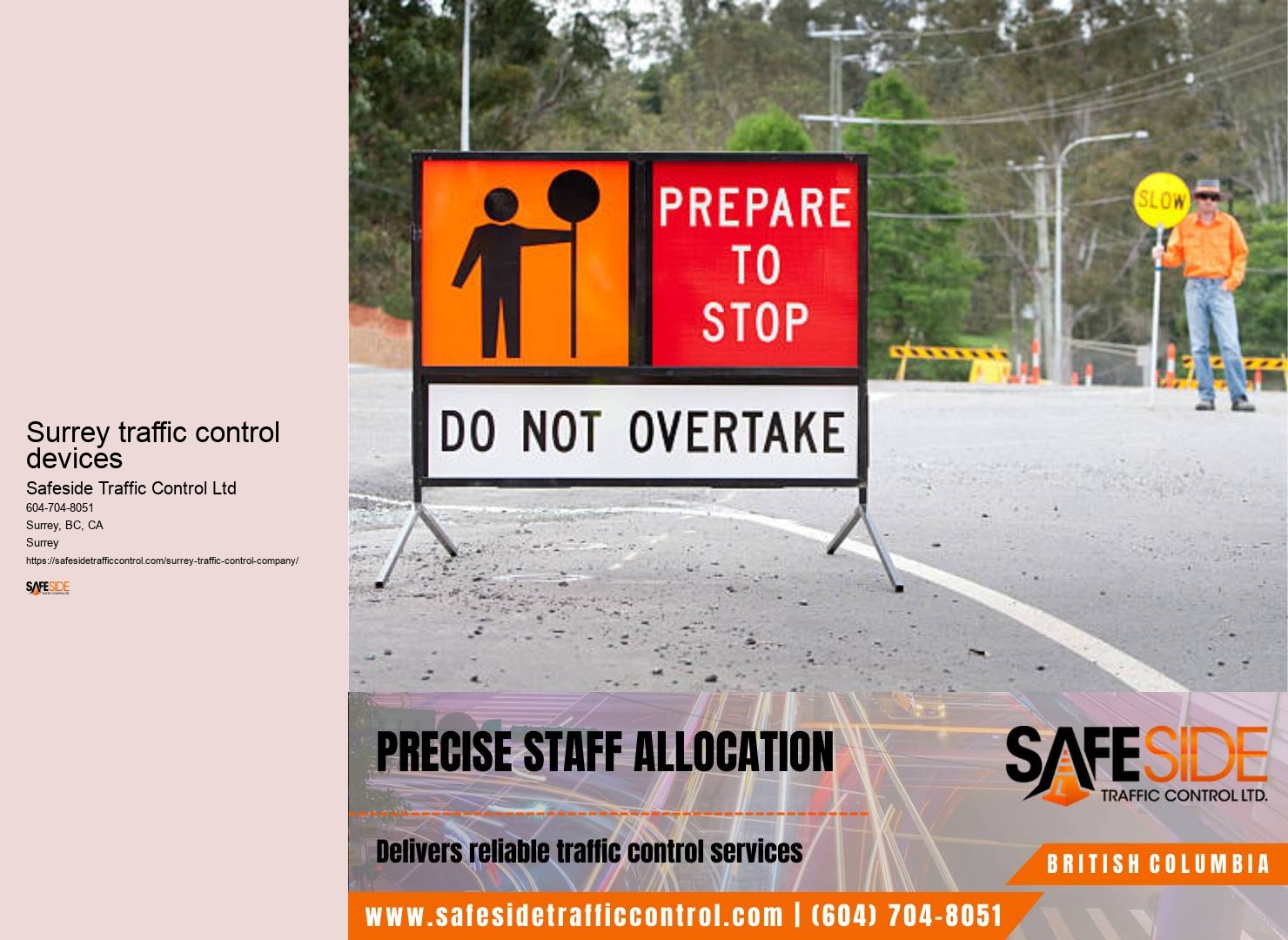 Traffic control system documentation Surrey