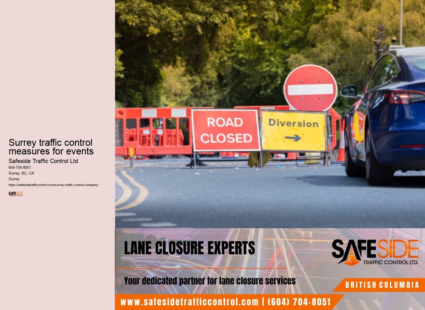 Surrey traffic management guidelines