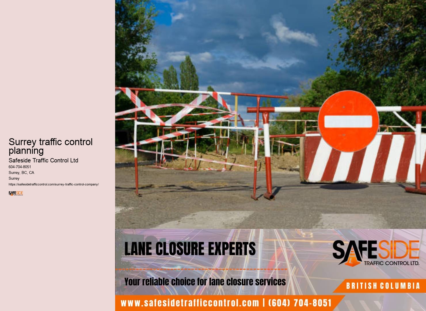 Surrey traffic control compliance services