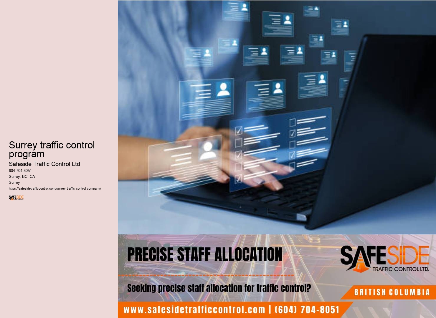 Surrey traffic coordination solutions