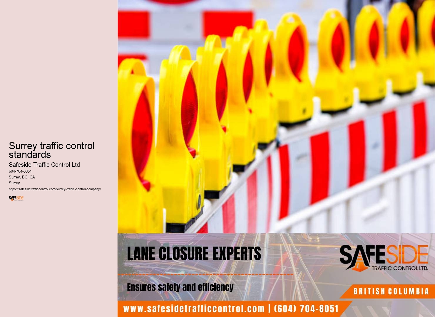 Traffic control ordinances Surrey