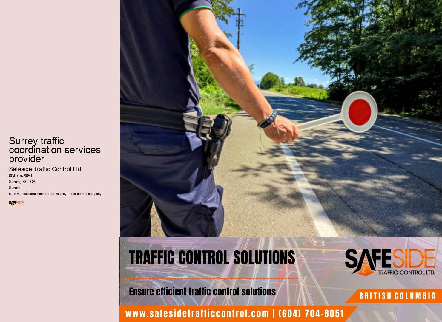 Traffic control jurisdiction Surrey