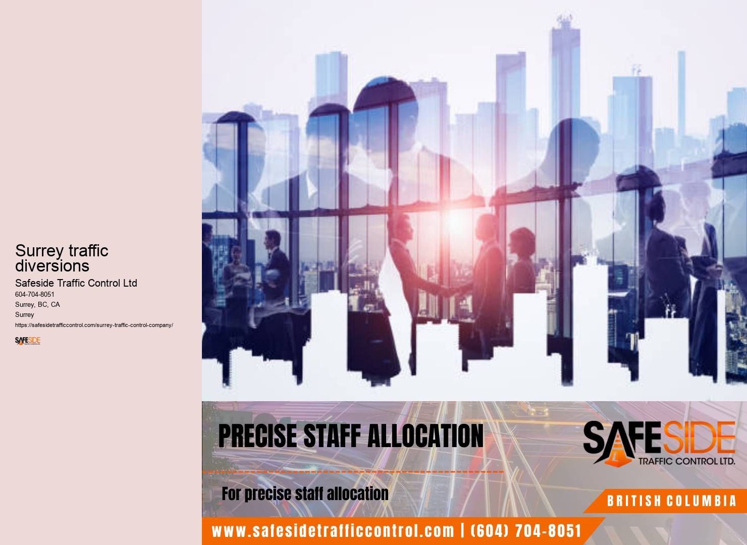 Certified traffic control personnel Surrey