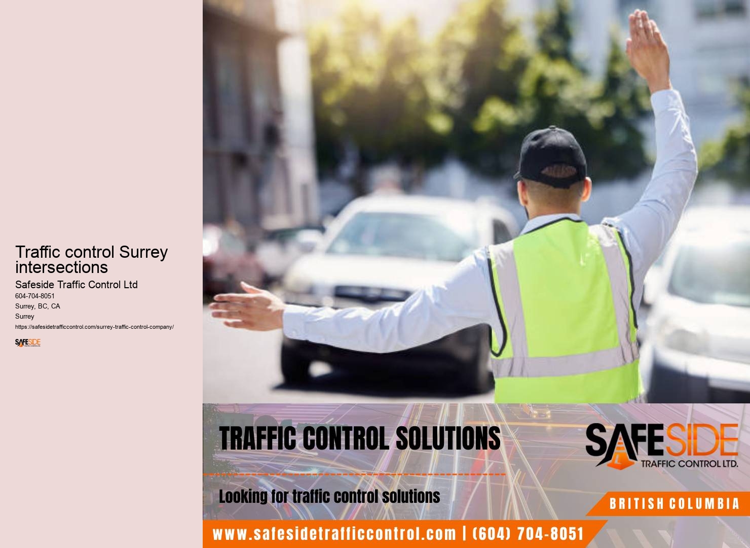 Surrey traffic control permit advisory