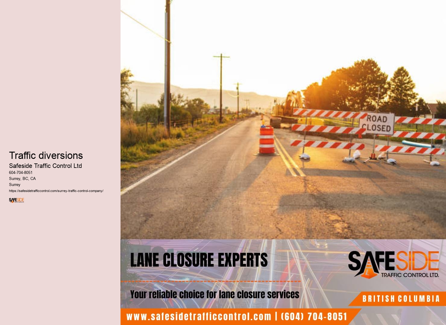 Surrey traffic control system customization