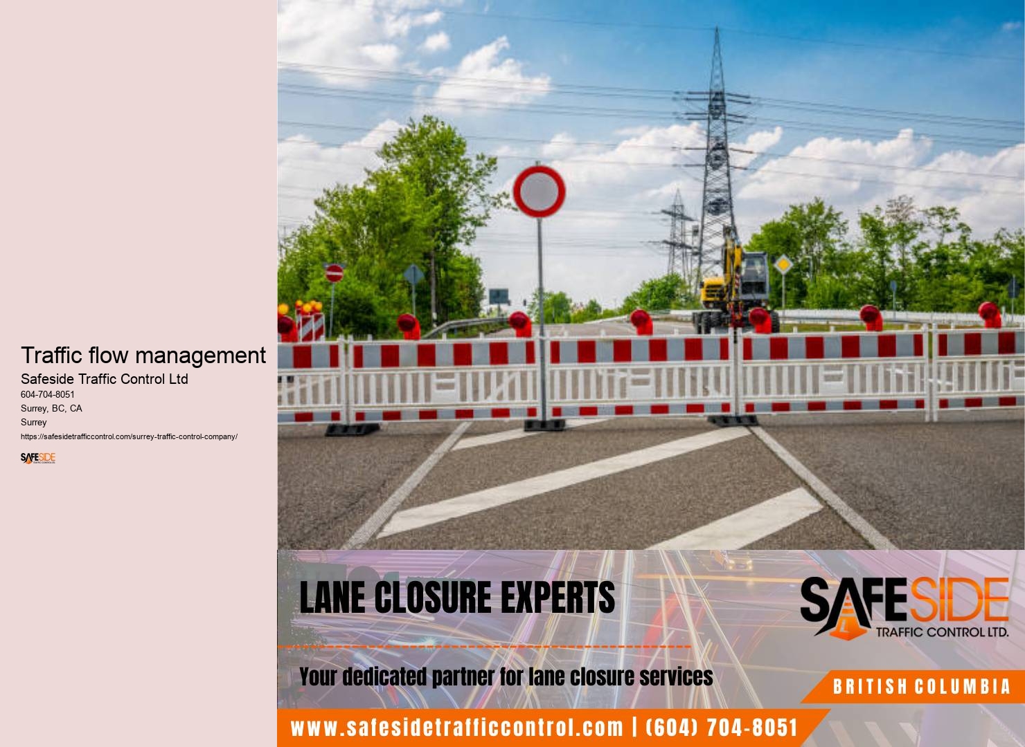 Event traffic management Surrey BC