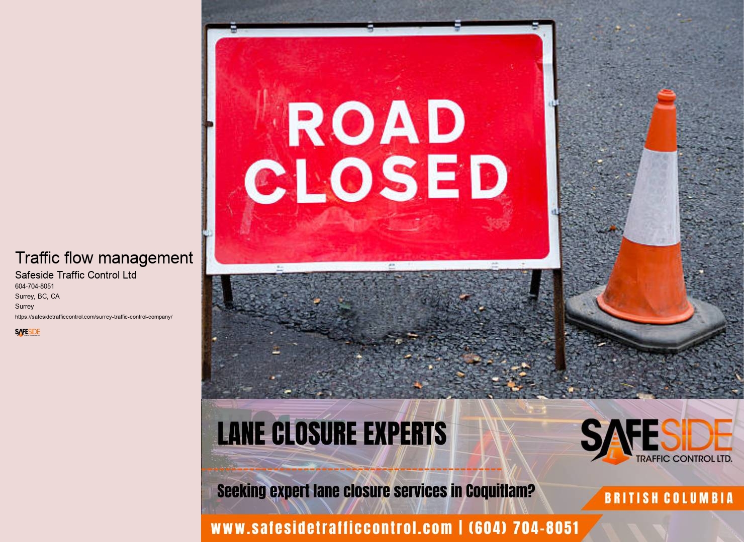 Traffic control algorithm implementation Surrey
