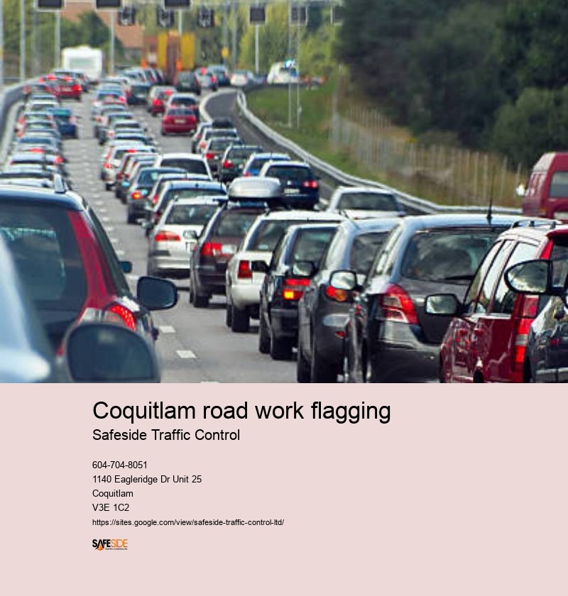 Temporary traffic control in Coquitlam