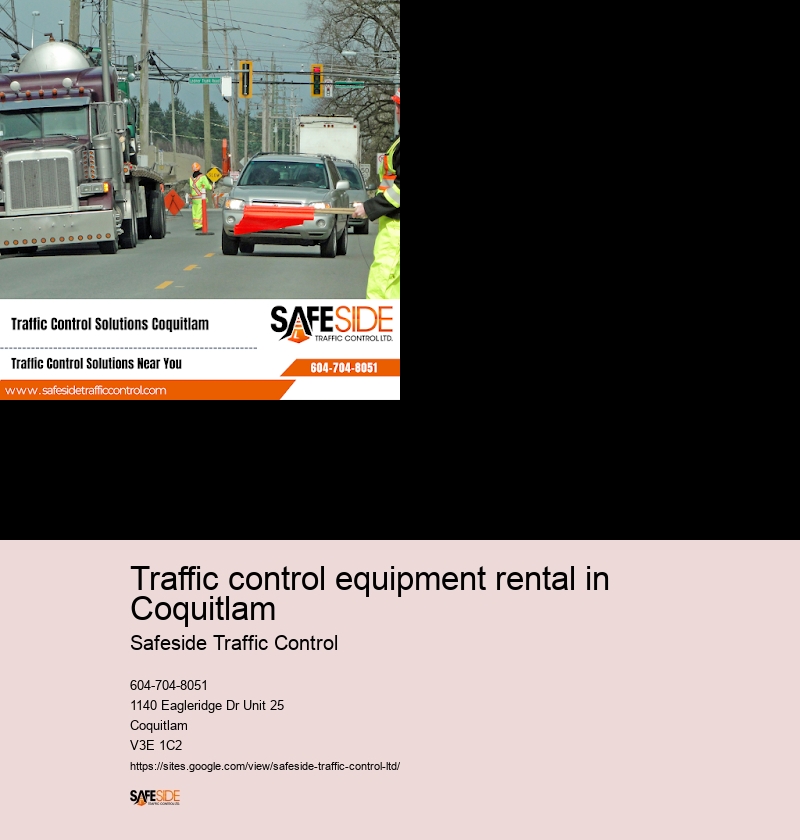 Traffic control equipment rental in Coquitlam