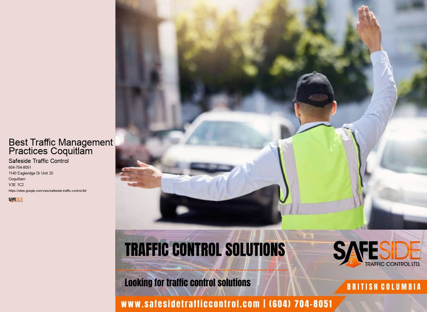 Traffic control consultancy Best Traffic Management Practices Coquitlam