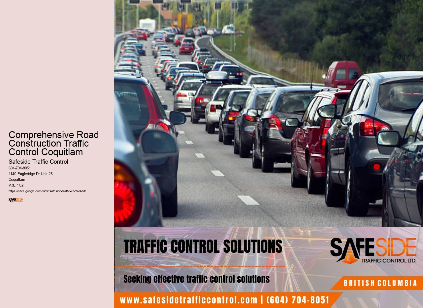 Traffic Control Devices Comprehensive Road Construction Traffic Control Coquitlam