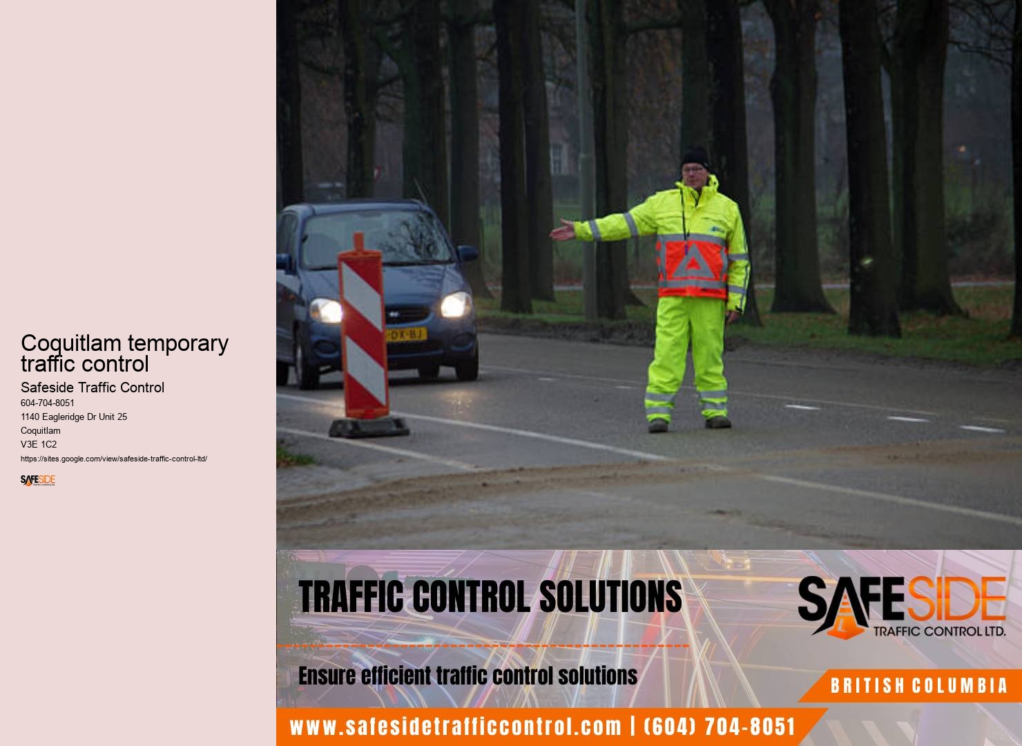 Trusted Traffic Flow Monitoring Coquitlam temporary traffic control