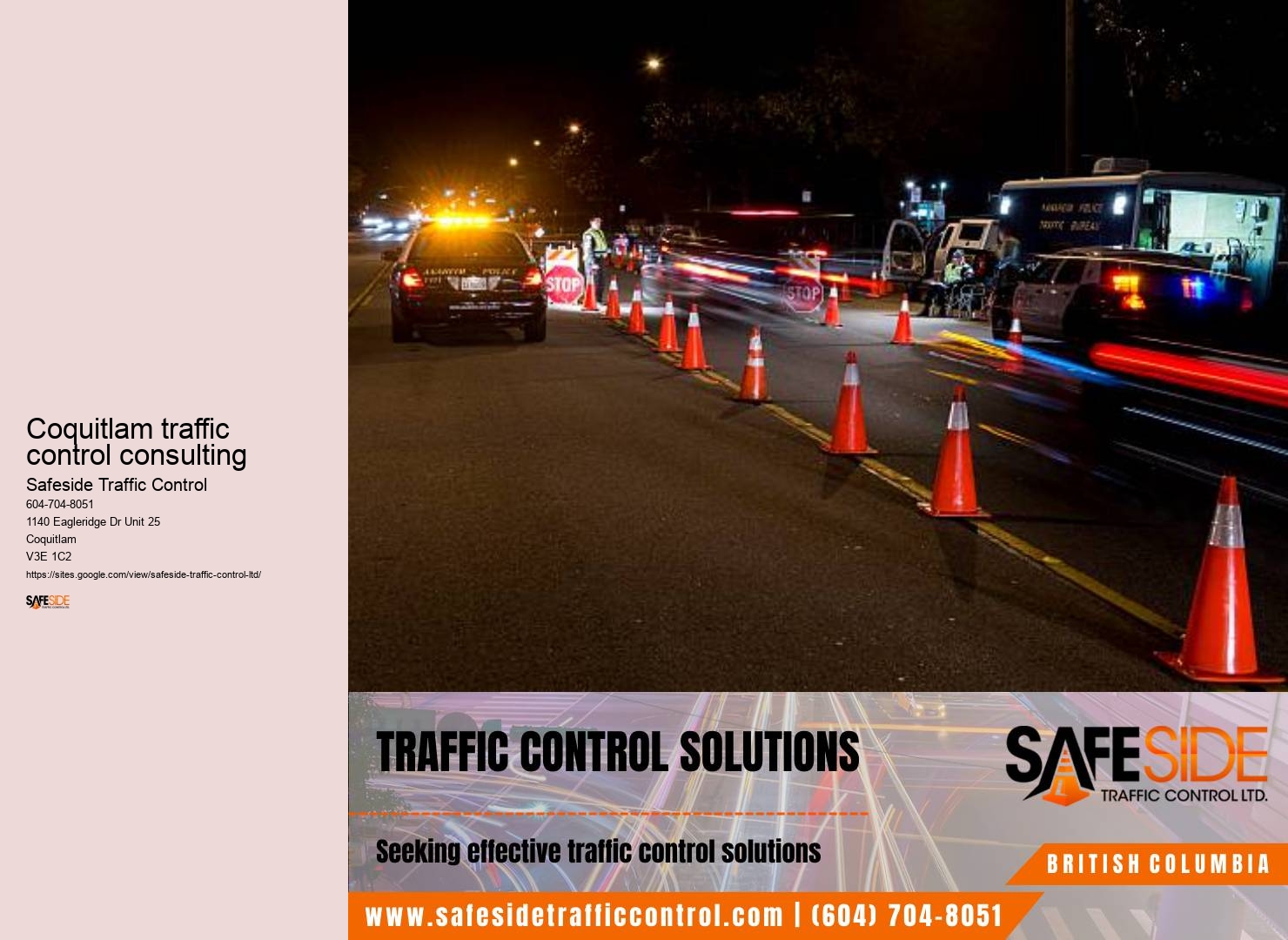 Coquitlam traffic control consulting Pedestrian Safety Measures
