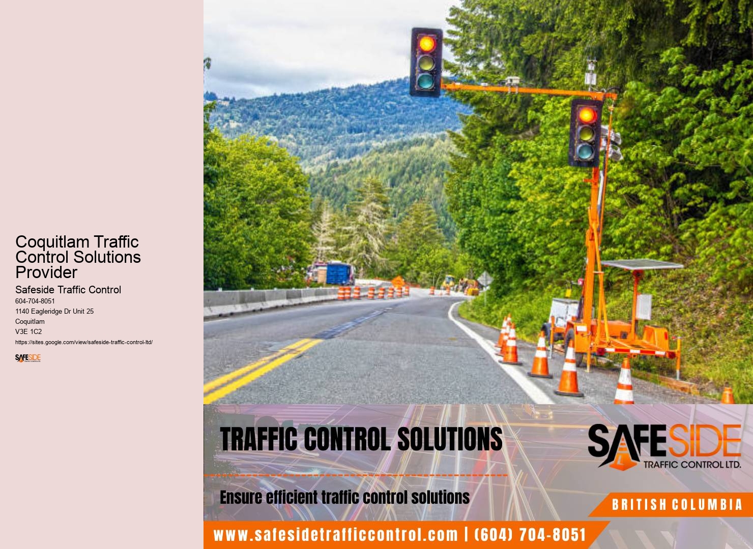 Coquitlam Traffic Control Solutions Provider traffic flagging services