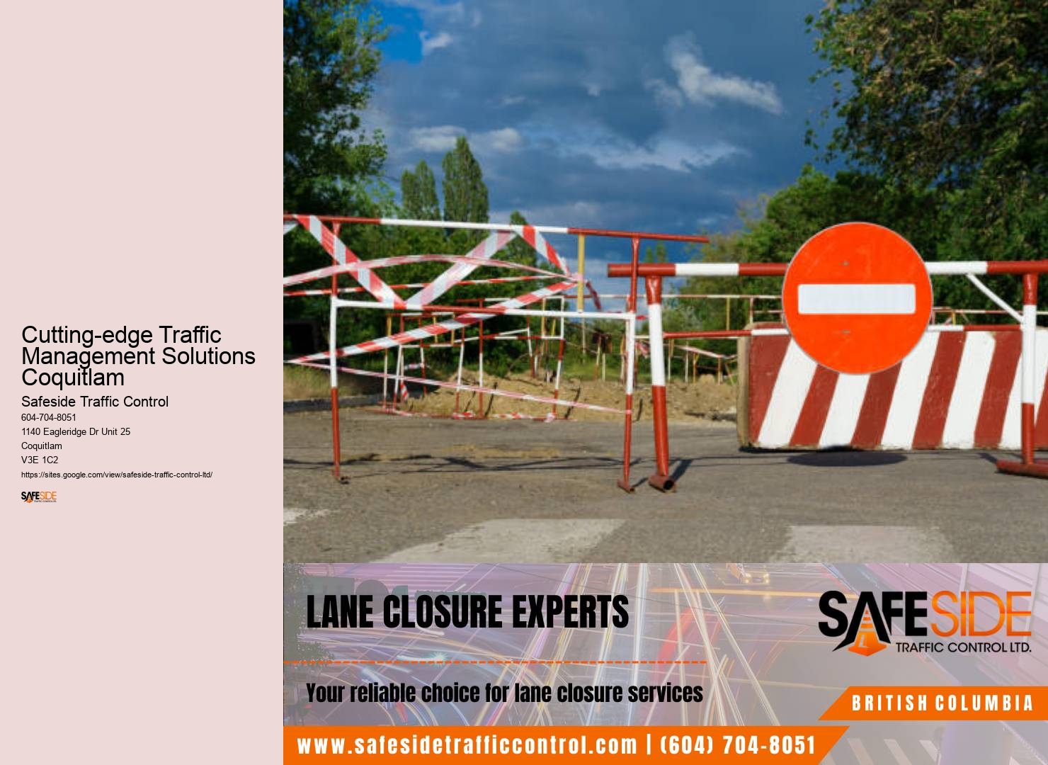 Cutting-edge Traffic Management Solutions Coquitlam Traffic Management Experts