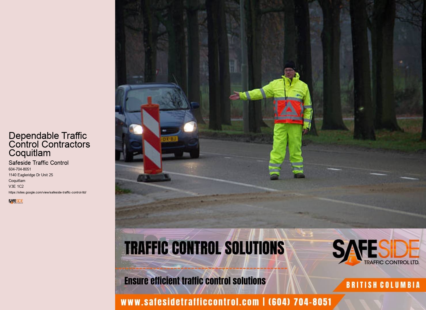 Traffic flow optimization Dependable Traffic Control Contractors Coquitlam