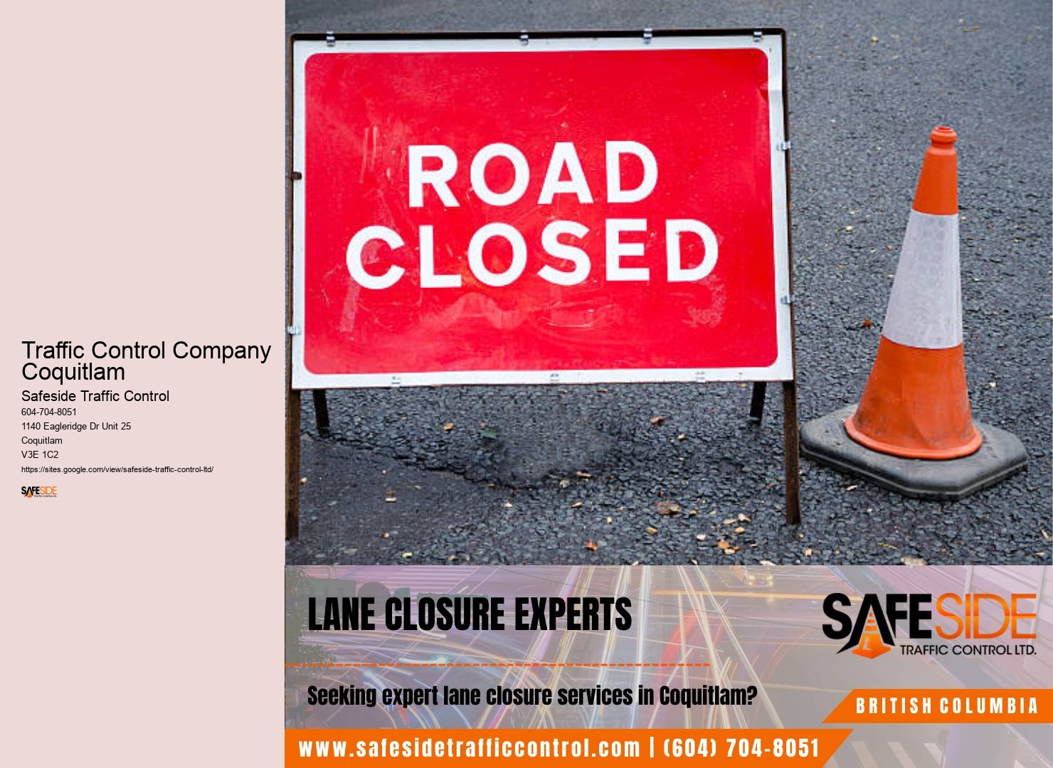 Traffic Control Company Coquitlam Roadwork Safety Solutions
