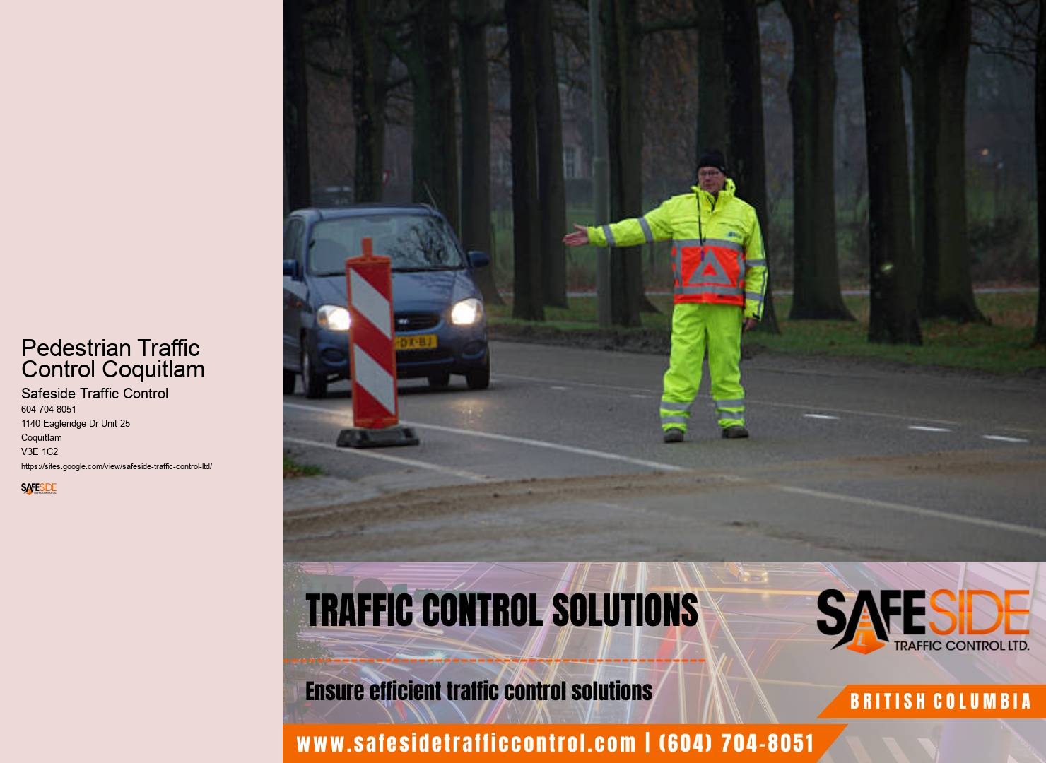 Responsive Event Traffic Monitoring Pedestrian Traffic Control Coquitlam