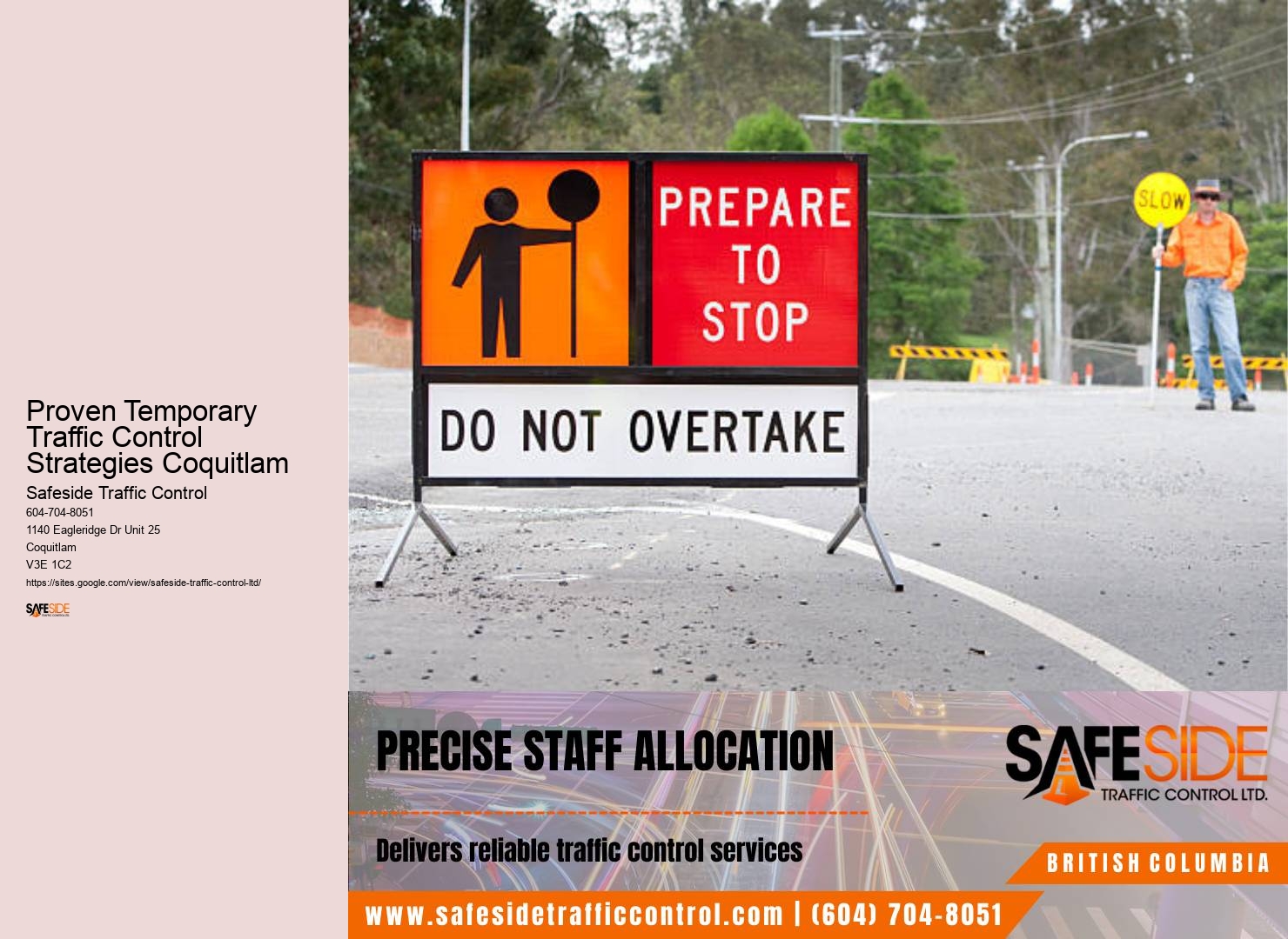 Proven Temporary Traffic Control Strategies Coquitlam roadwork safety