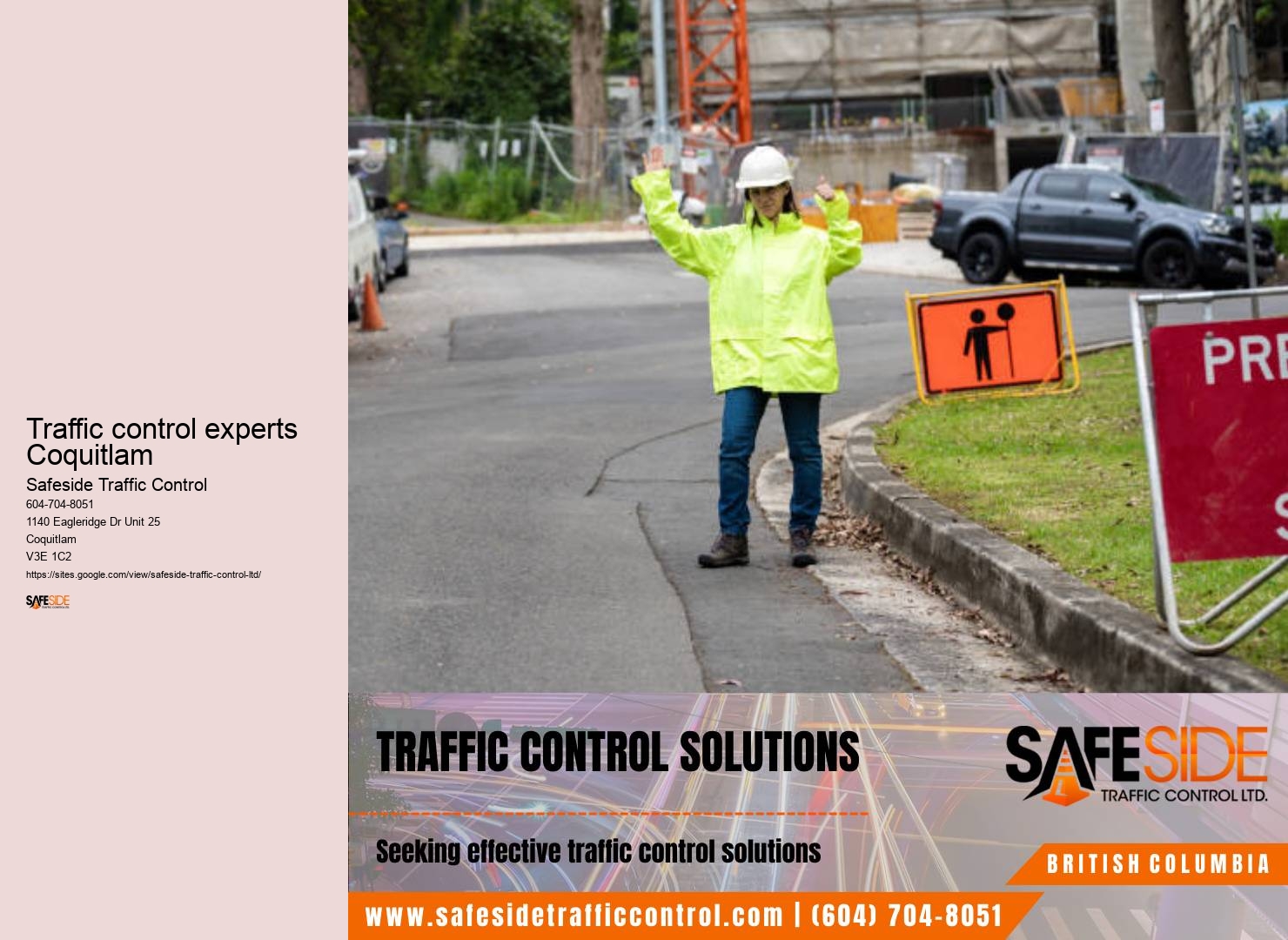 Traffic calming measures Traffic control experts Coquitlam