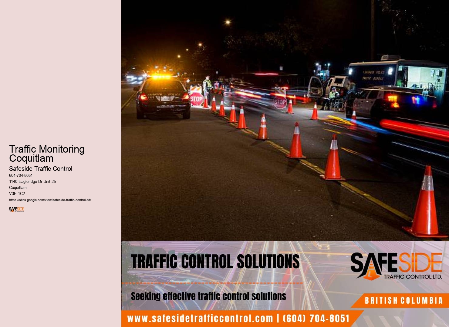 Expert Road Construction Traffic Control Traffic Monitoring Coquitlam