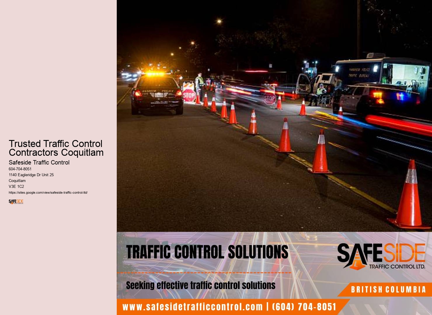 Effective Traffic Control Plans Trusted Traffic Control Contractors Coquitlam