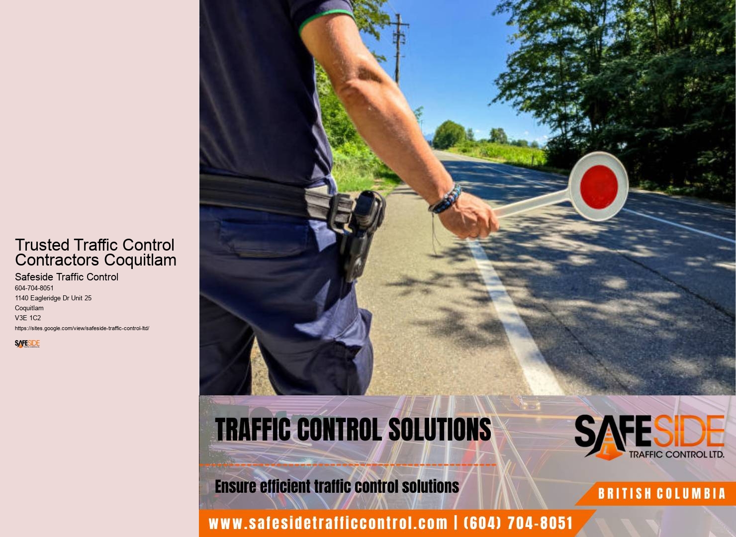 Trusted Traffic Control Contractors Coquitlam traffic control regulations