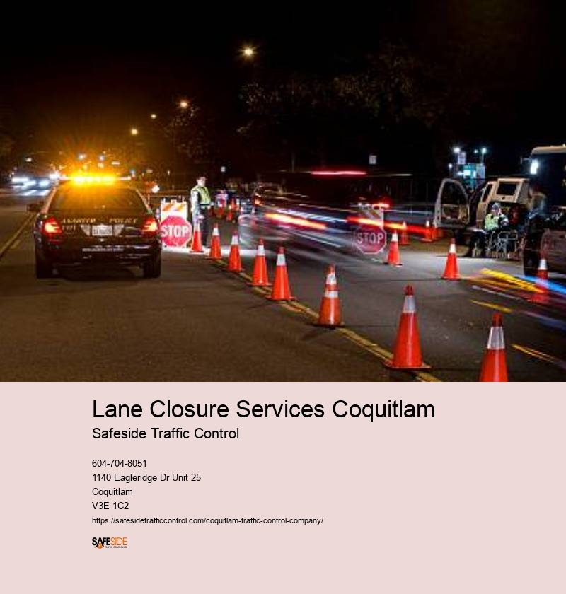 Roadwork traffic control equipment Coquitlam
