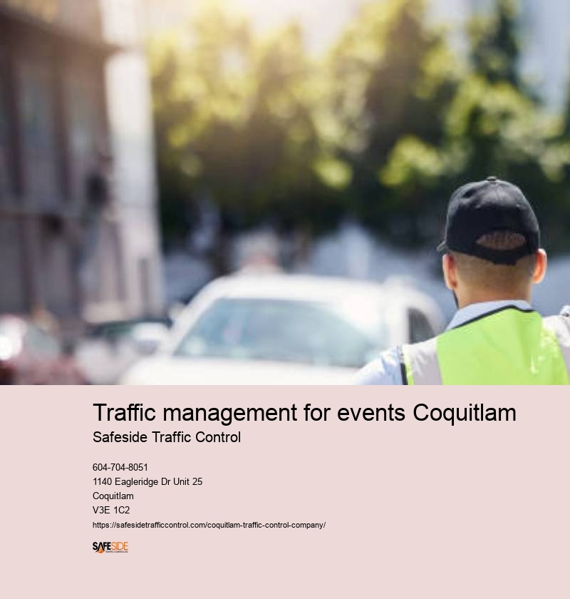 Coquitlam traffic control flaggers