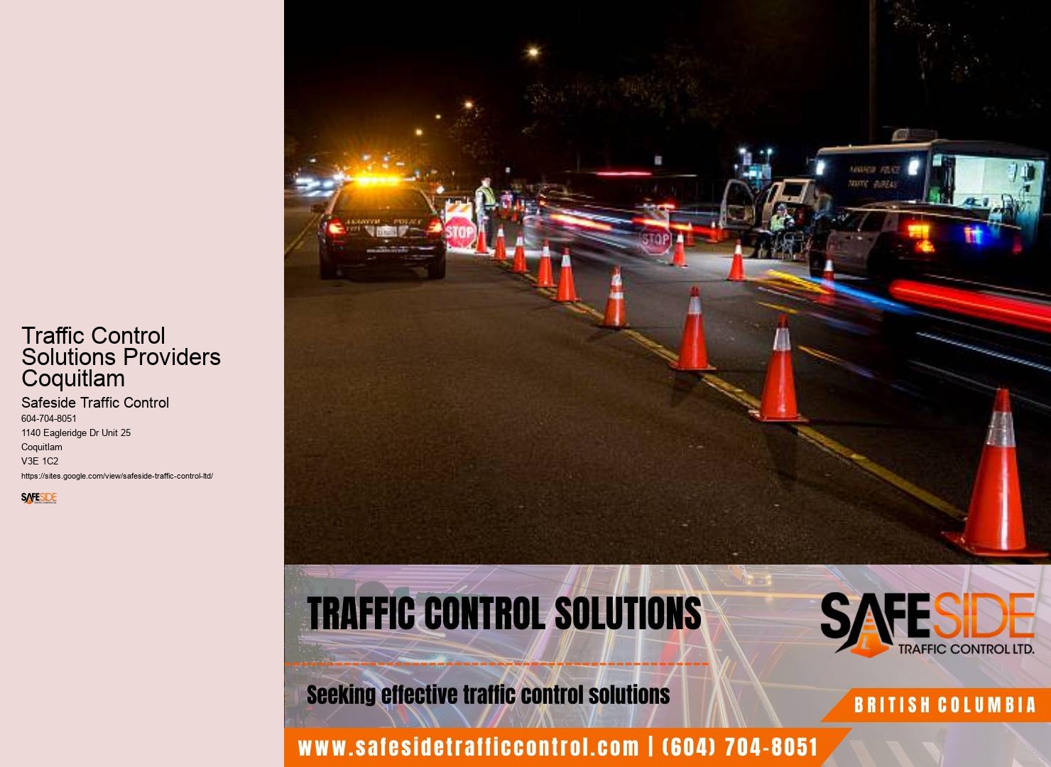 Traffic Control Solutions Providers Coquitlam certified flaggers