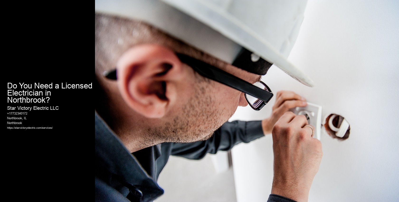 Do You Need a Licensed Electrician in Northbrook? Star Victory Electric LLC Do You Need a Licensed Electrician in Northbrook?