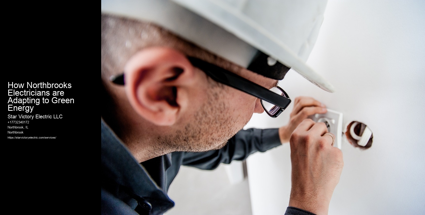 How Northbrooks Electricians are Adapting to Green Energy Star Victory Electric LLC How Northbrooks Electricians are Adapting to Green Energy