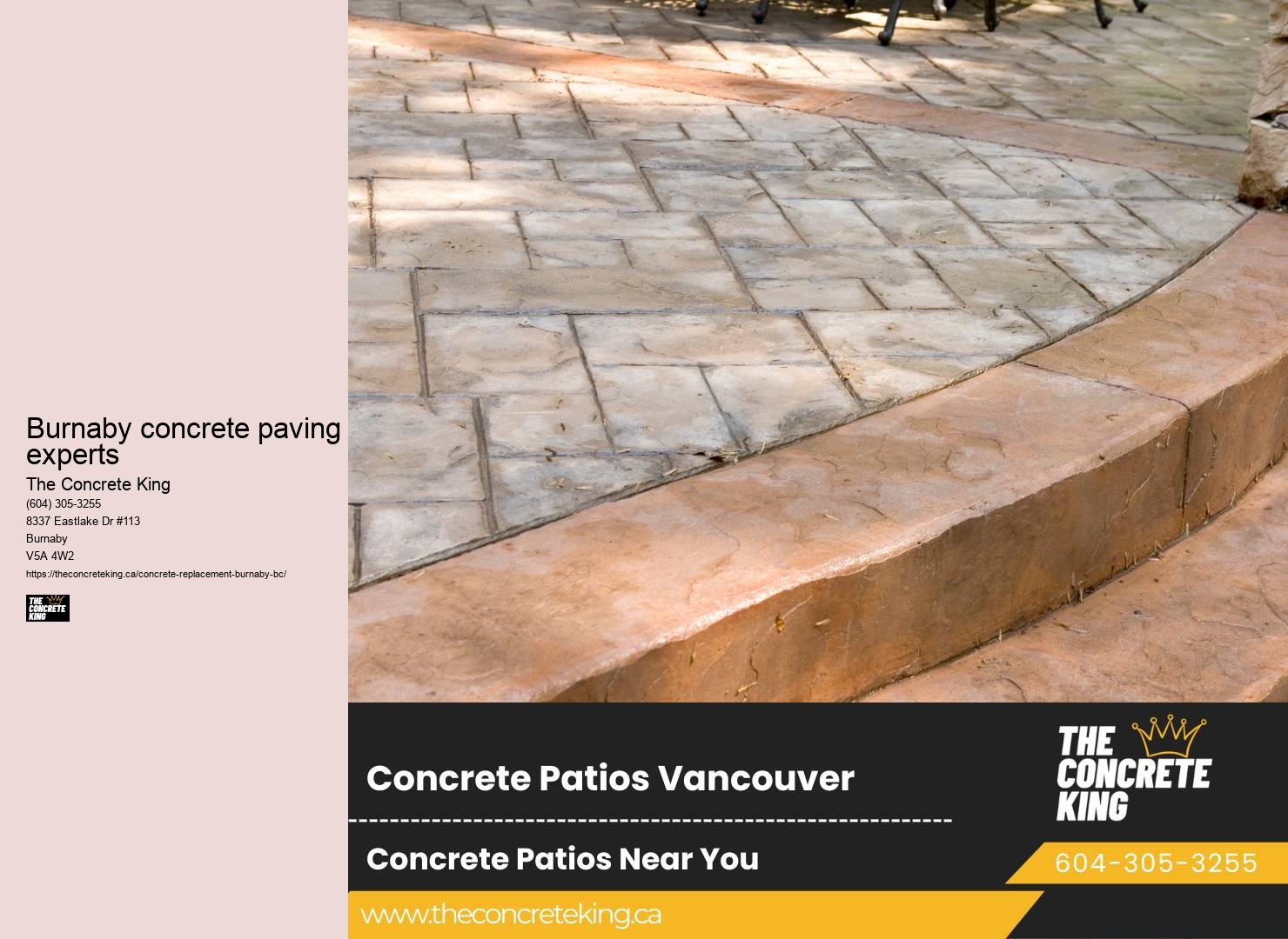 Burnaby concrete paving experts driveway paving