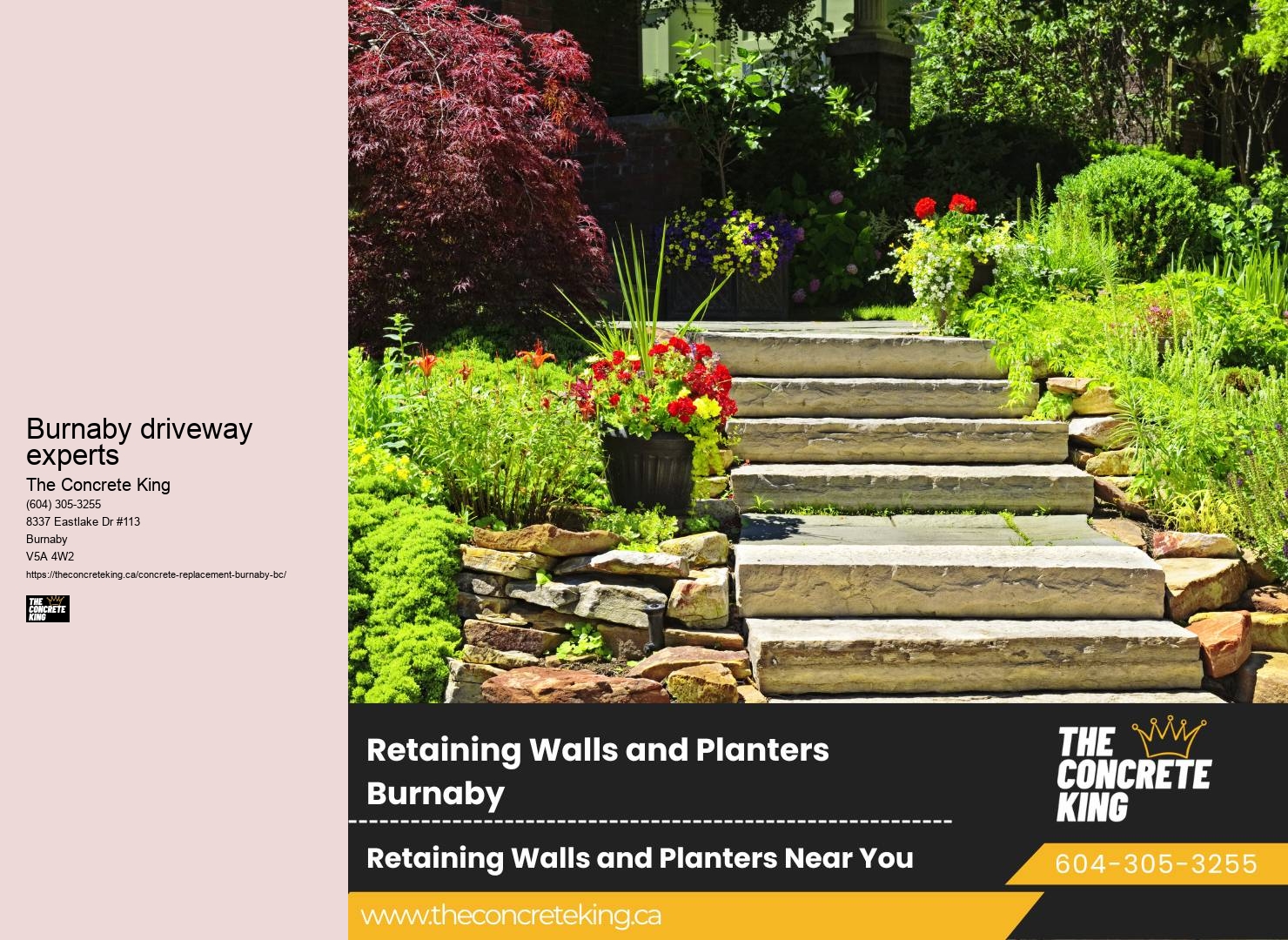Concrete Driveway Replacement Service Burnaby driveway experts