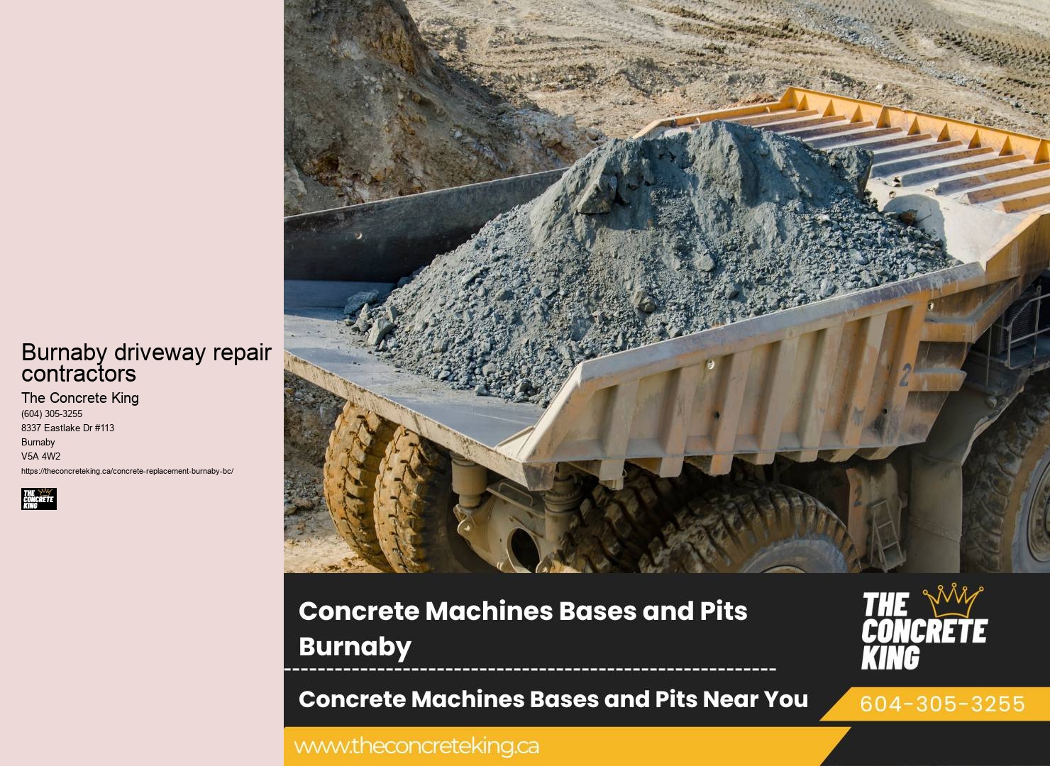 Concrete Driveway Resurfacing Contractors Burnaby driveway repair contractors