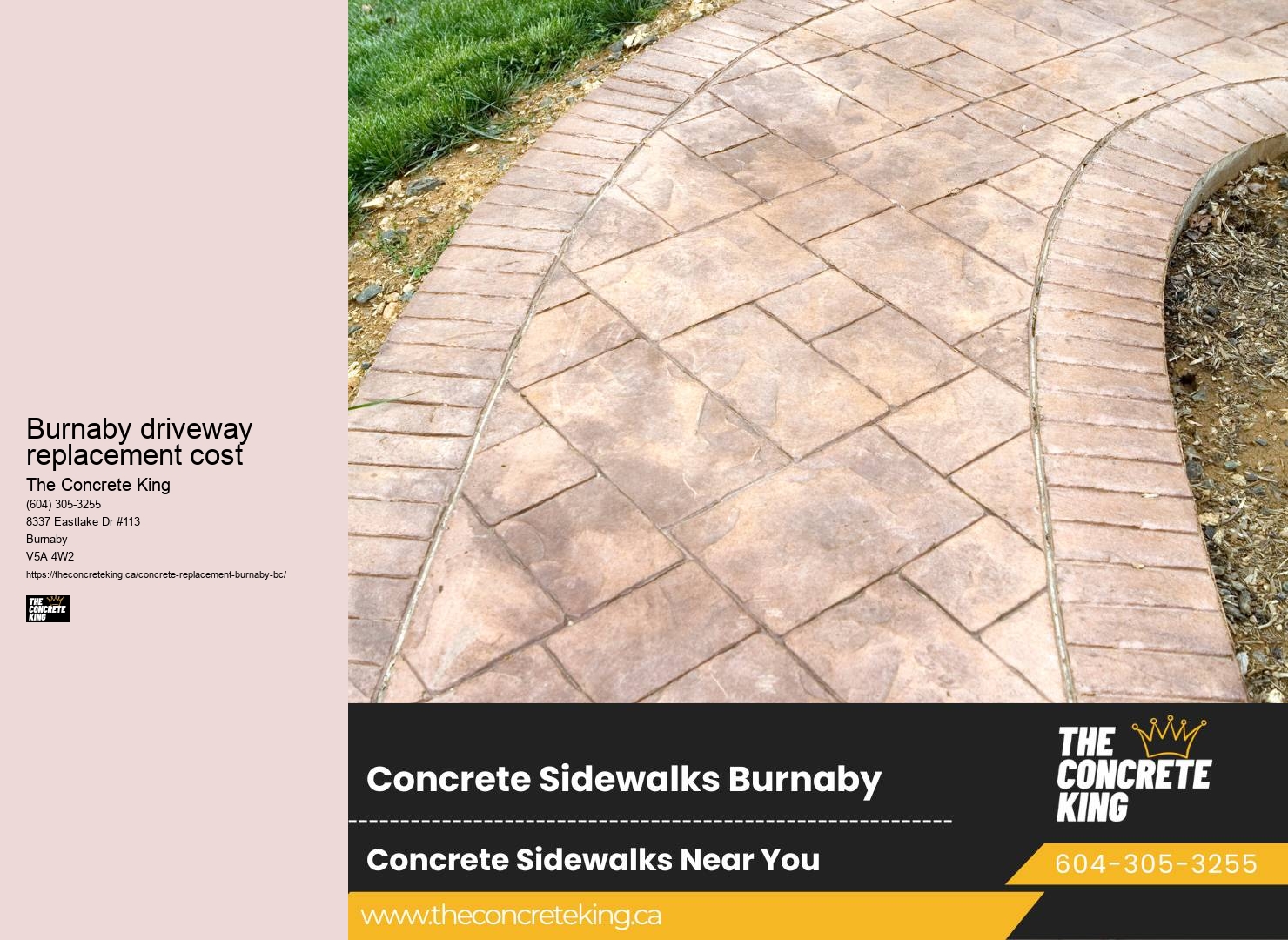 Driveway Resurfacing Services Burnaby driveway replacement cost BC