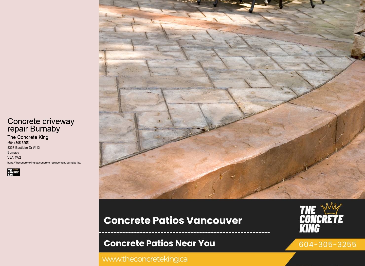 Concrete driveway repair Burnaby