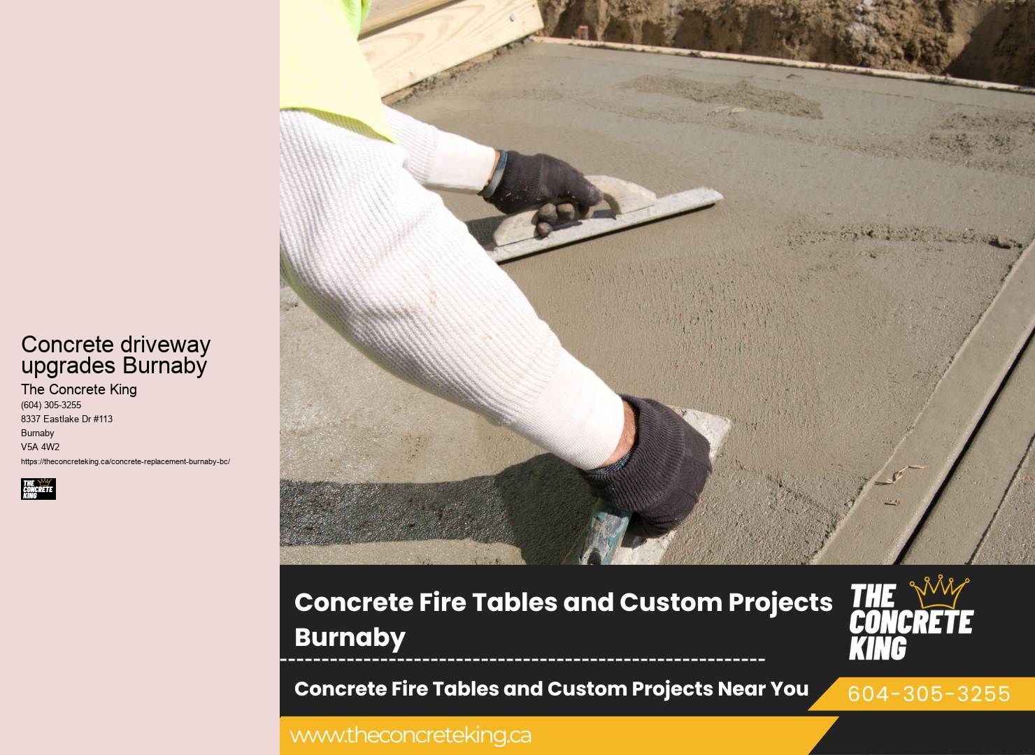 Concrete driveway renovation Concrete driveway upgrades Burnaby